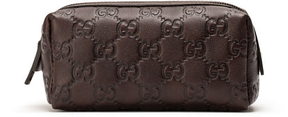 Gucci Toiletry Case Guccissima Small Brown