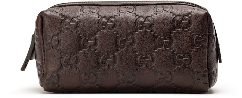 Gucci Toiletry Case Guccissima Small Brown