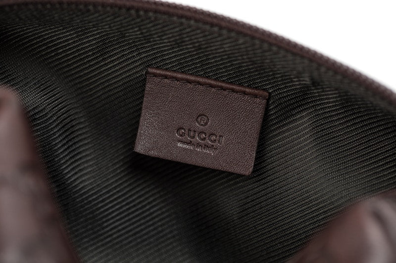 Gucci Toiletry Case Guccissima Small Brown