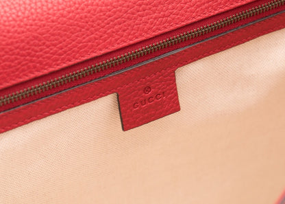 Gucci GG Marmont Top Handle Medium Red
