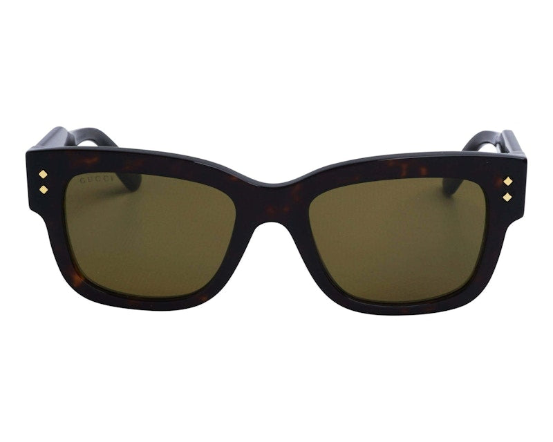 Gucci Tortoise Square Frame Sunglasses Havana/Green (GG1217S-002-FR)