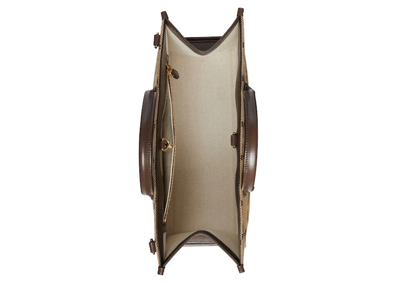 Gucci Tote Bag with Jumbo GG Camel/Ebony