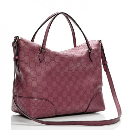 Gucci Bree Tote Guccissima Medium Peonia Pink