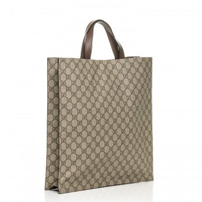 Gucci Courrier Tote GG Supreme Monogram Embroidered Brown/Dark Brown