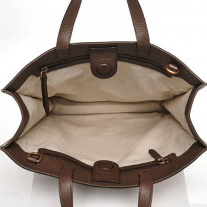 Gucci Courrier Tote GG Supreme Monogram Embroidered Brown/Dark Brown