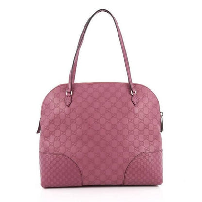 Gucci Dome Bree Shoulder Bag Guccissima Medium Dark Pink