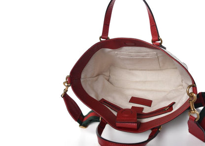 Gucci Tote Monogram GG Supreme Bosco Red