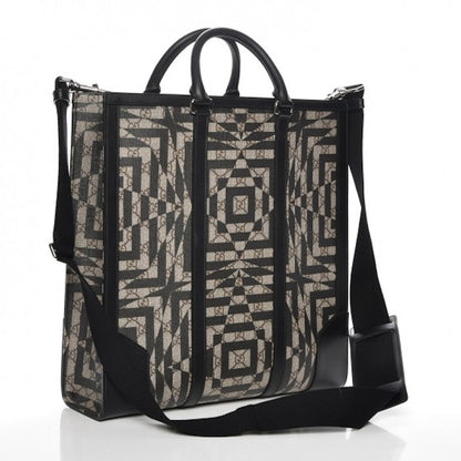 Gucci Tote Monogram GG Supreme Caleido Print Black