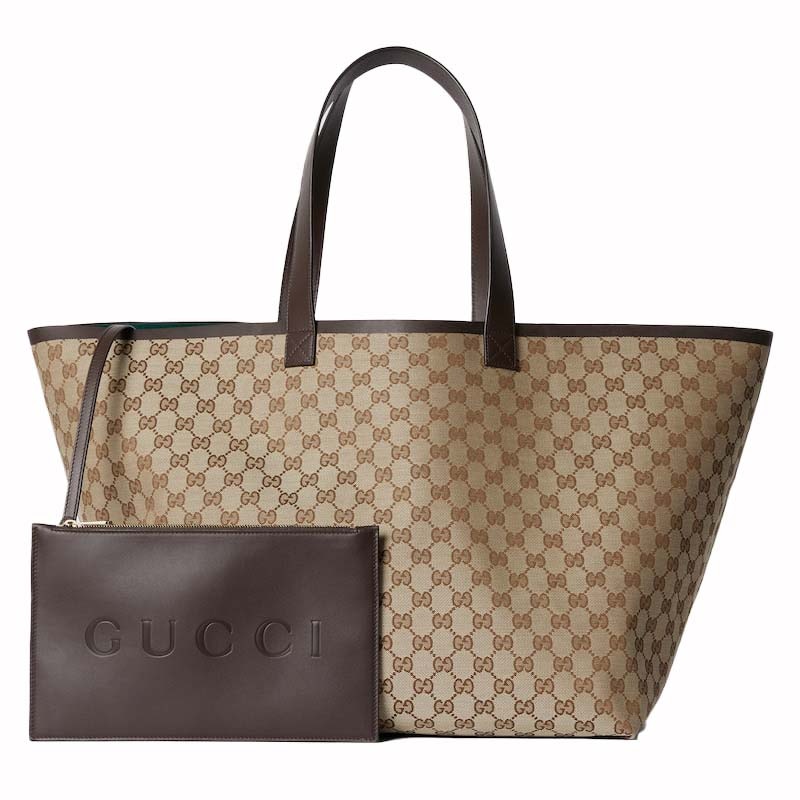 Gucci Totissima Large Tote Bag Beige/Ebony