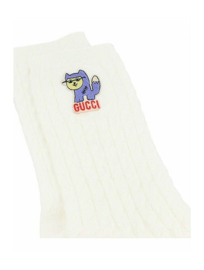Gucci Treccina Latte Socks White