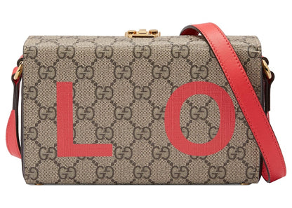 Gucci Valentine's Day Mini Bag GG Supreme Beige/Ebony