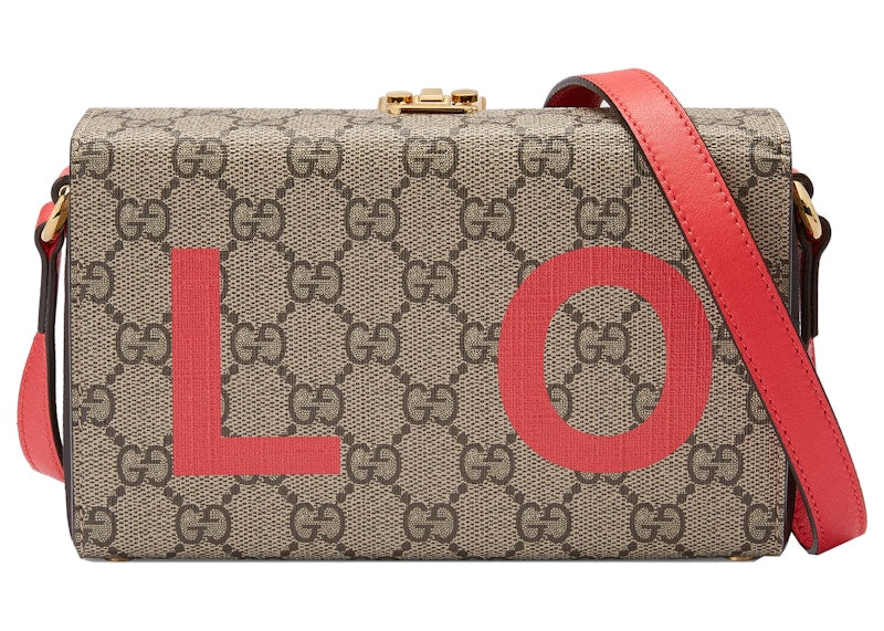 Gucci Valentine's Day Mini Bag GG Supreme Beige/Ebony