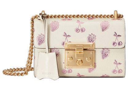 Gucci Valentine's Day Padlock Bag Small White