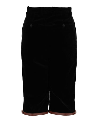 Gucci Velvet Riding Shorts Black