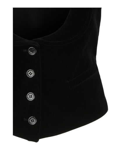 Gucci Velvet Vest Black