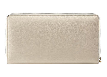 Gucci Vintage Logo (12 Card Slots) Zip Around Wallet White/Multi