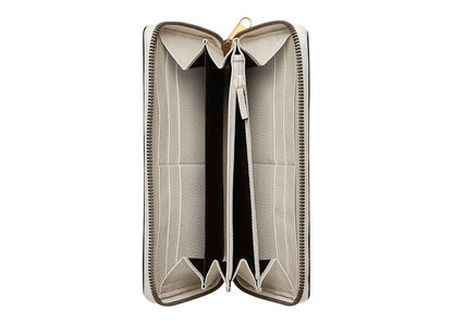 Gucci Vintage Logo (12 Card Slots) Zip Around Wallet White/Multi
