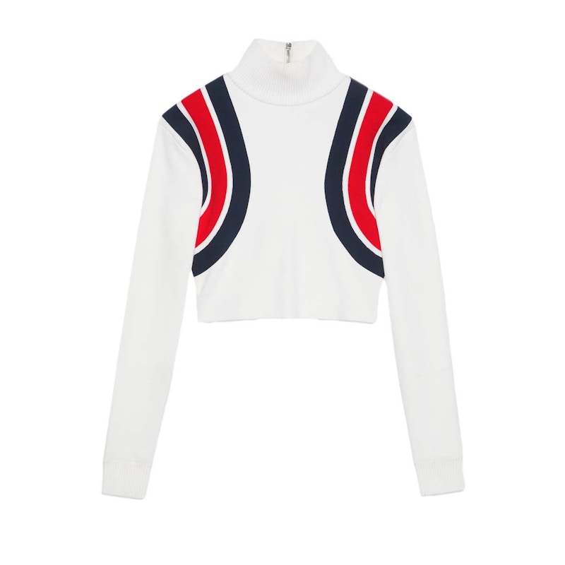 Gucci Viscose Knit Top Ivory