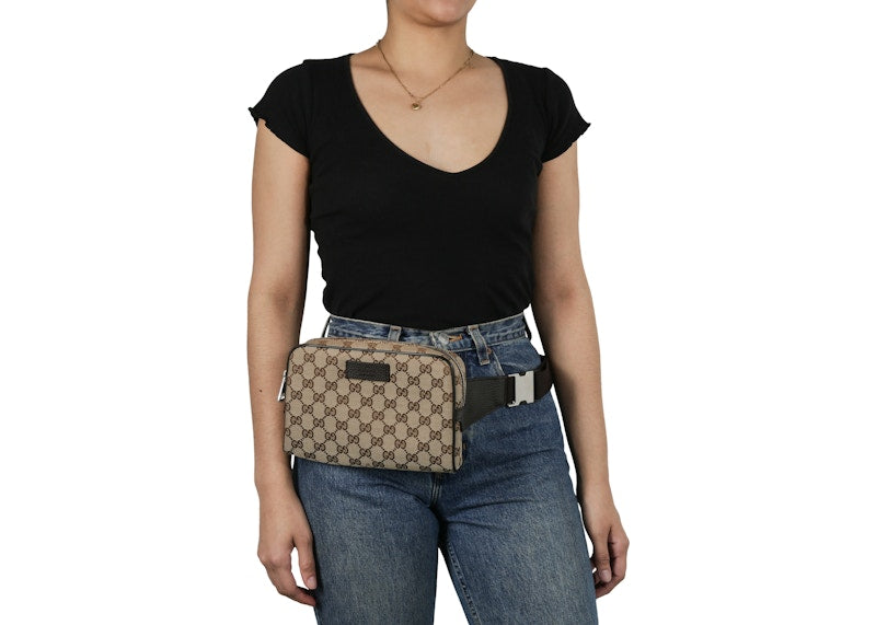 Gucci Belt Bag GG Supreme Small Beige/Black