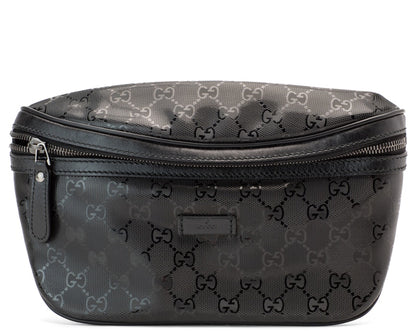 Gucci Waist Pouch GG Imprime Black