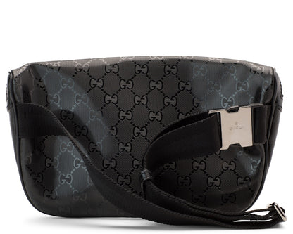 Gucci Waist Pouch GG Imprime Black