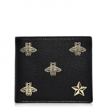 Gucci Bifold Wallet Bee Star Black