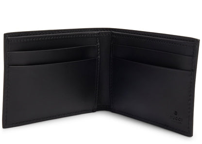 Gucci Bifold Wallet GG Supreme Kingsnake (4 Card Slots) Beige