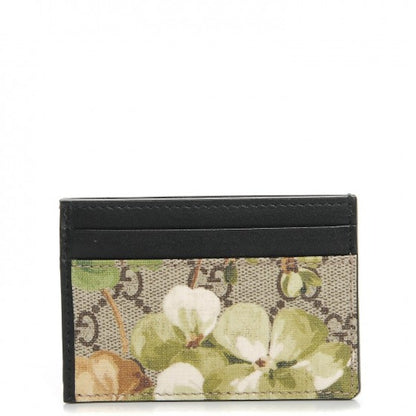 Gucci Card Case Wallet Blooms GG Supreme Green/Brown/Beige/Black