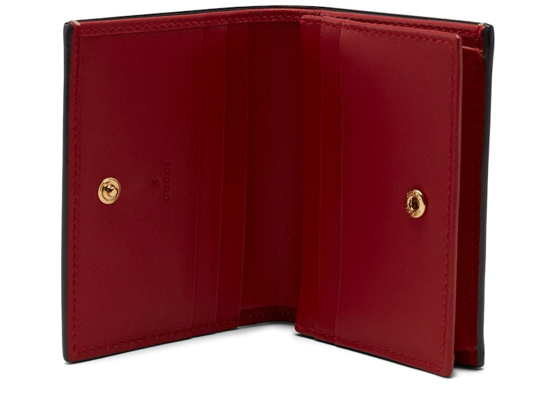 Gucci Card Case Wallet Blooms GG Supreme Blue/Beige/Red