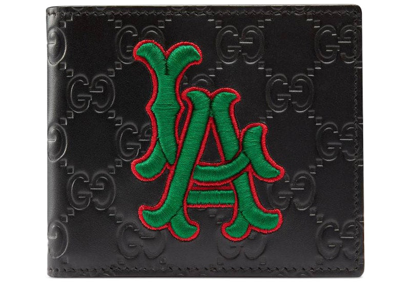 Gucci Wallet LA Dodgers Patch Black
