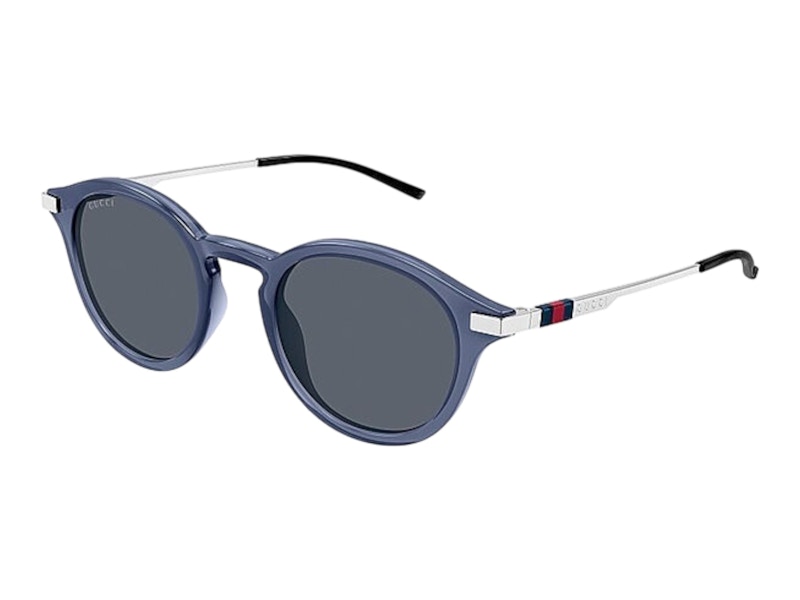 Gucci Wayfarer Sunglasses Blue Silver Grey (GG1890S-004)