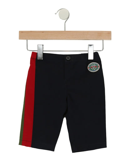 Gucci Web Accent Trousers Navy