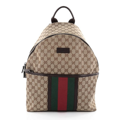 Gucci Web Backpack GG Web Stripes Medium Brown/Green/Red