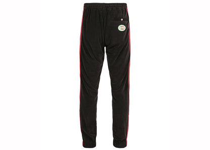 Gucci Web Striped Velvet Jogger Pants Black