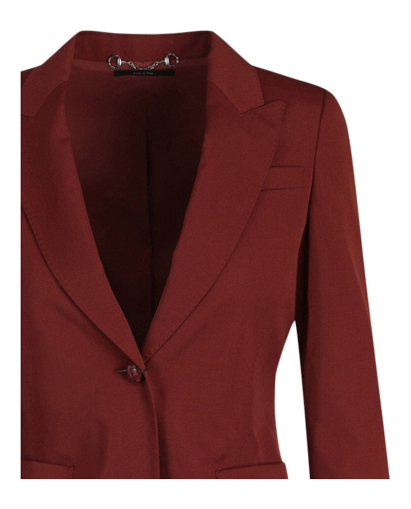 Gucci Wool Blend Blazer Roasted Sand