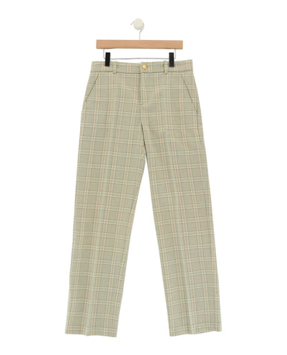 Gucci Wool Blend Check Patterned Trousers Multi