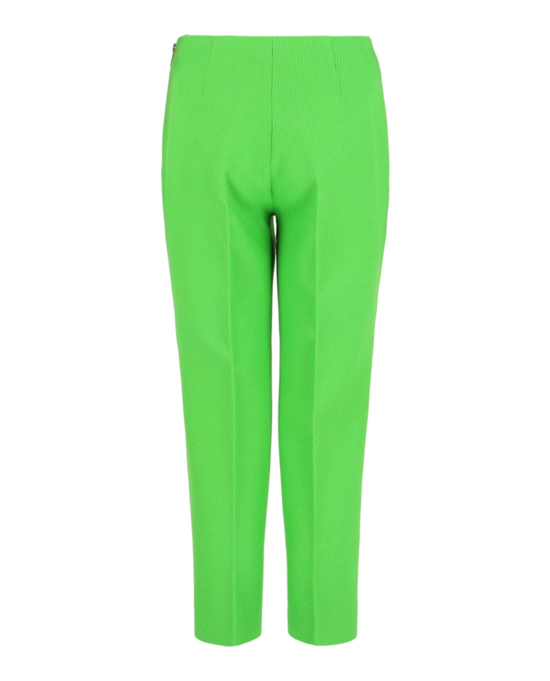 Gucci Wool Blend Textured Pants Green