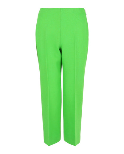 Gucci Wool Blend Textured Pants Green