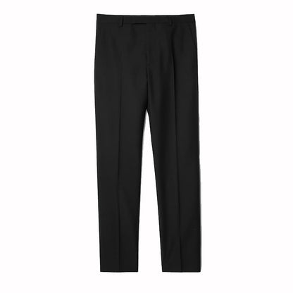 Gucci Wool Blend Twill Trousers Black