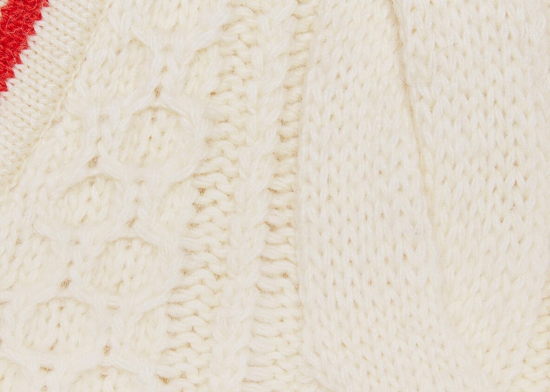 Gucci Wool Cable Knit Vest Ivory