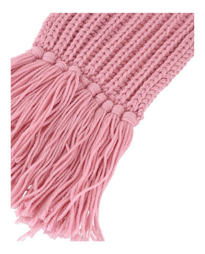 Gucci Wool Knit Scarf Pink