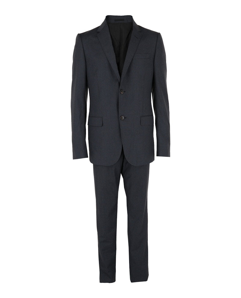 Gucci Wool Pin Dot Suit Silver