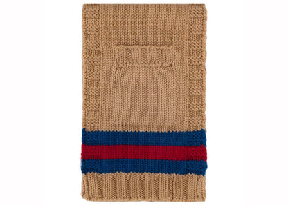 Gucci Wool Scarf with Pockets Beige