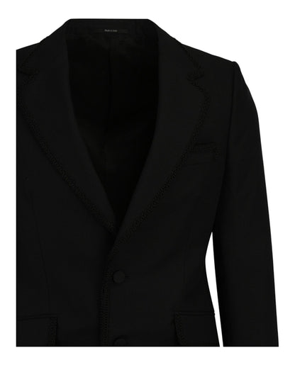 Gucci Wool Tailored Blazer Black