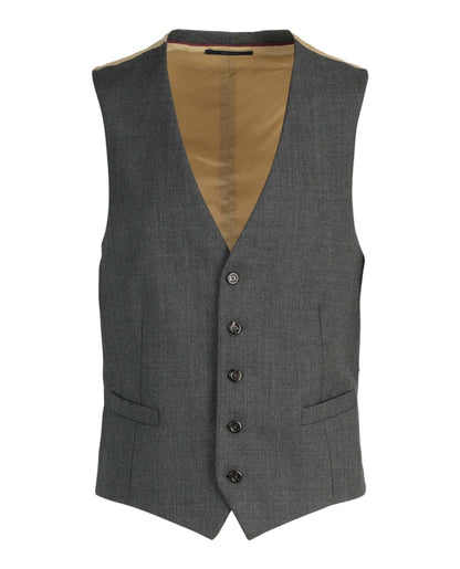 Gucci Wool Tailored Vest Dark Grey