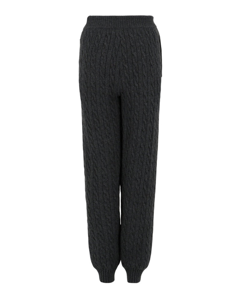 Gucci Woven Cashmere Joggers Black