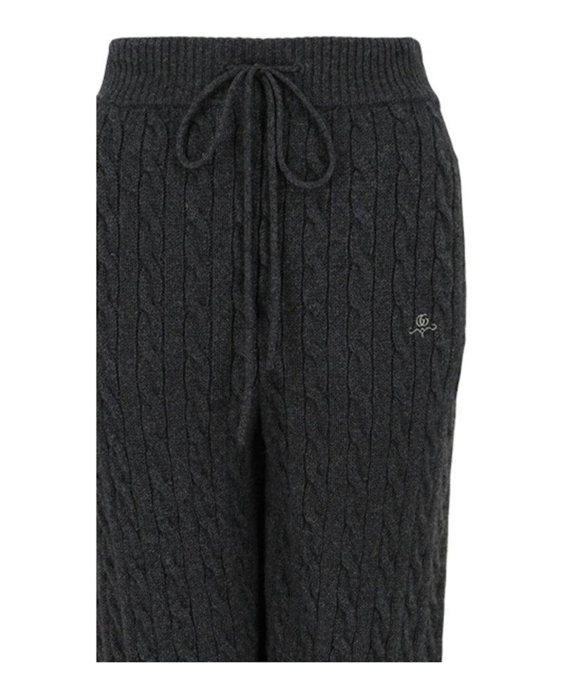 Gucci Woven Cashmere Joggers Black