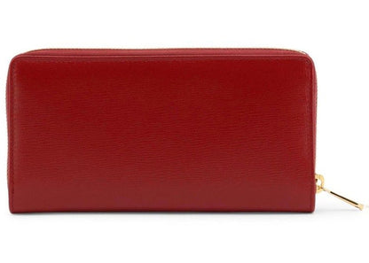 Gucci Zip Around Leather Wallet Red