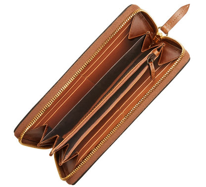 Gucci Zip Around Wallet GG Supreme Brown Lining