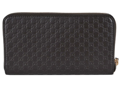 Gucci Zip Around Wallet MicroGuccissima Brown